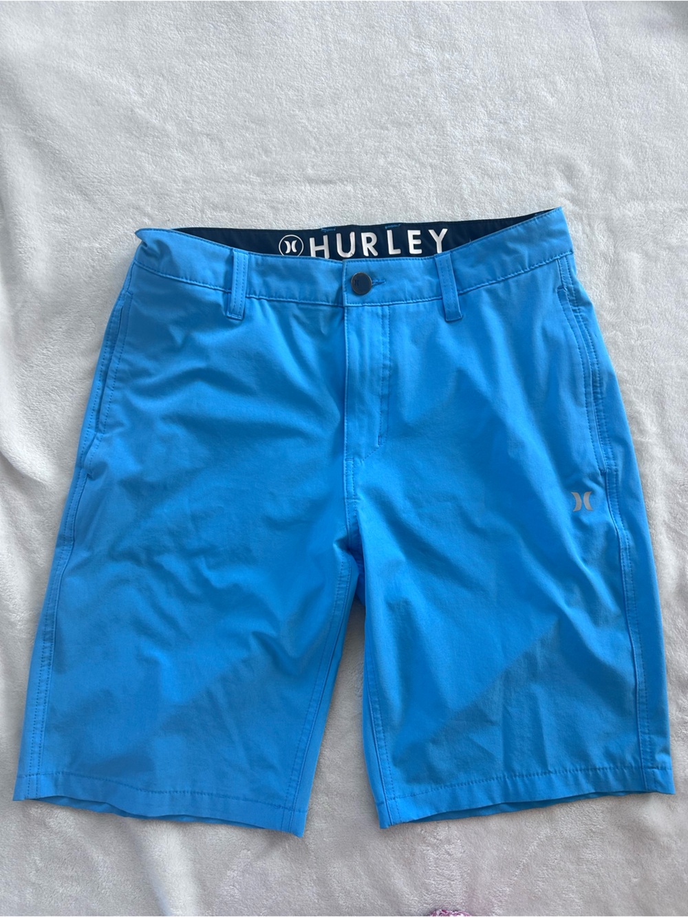 Hurley Men’s Blue All Day Hybrid 4-Way Stretch Quick Dry Shorts
